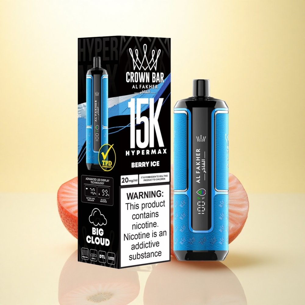 Al Fakher Crown Bar 15K Hypermax Beeren-Eis 22ml 600mAh