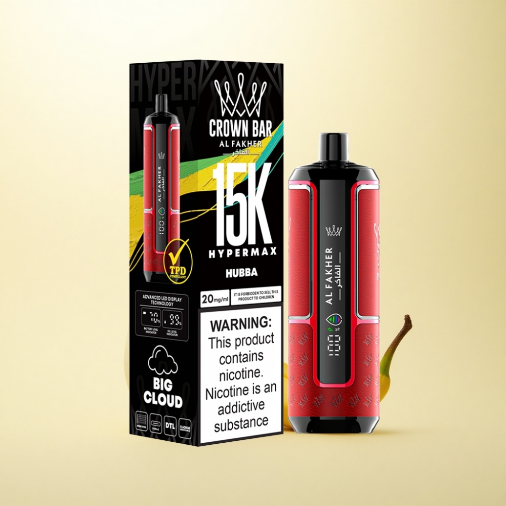 Al Fakher Crown Bar 15K Hypermax Hubba 22ml 600mAh