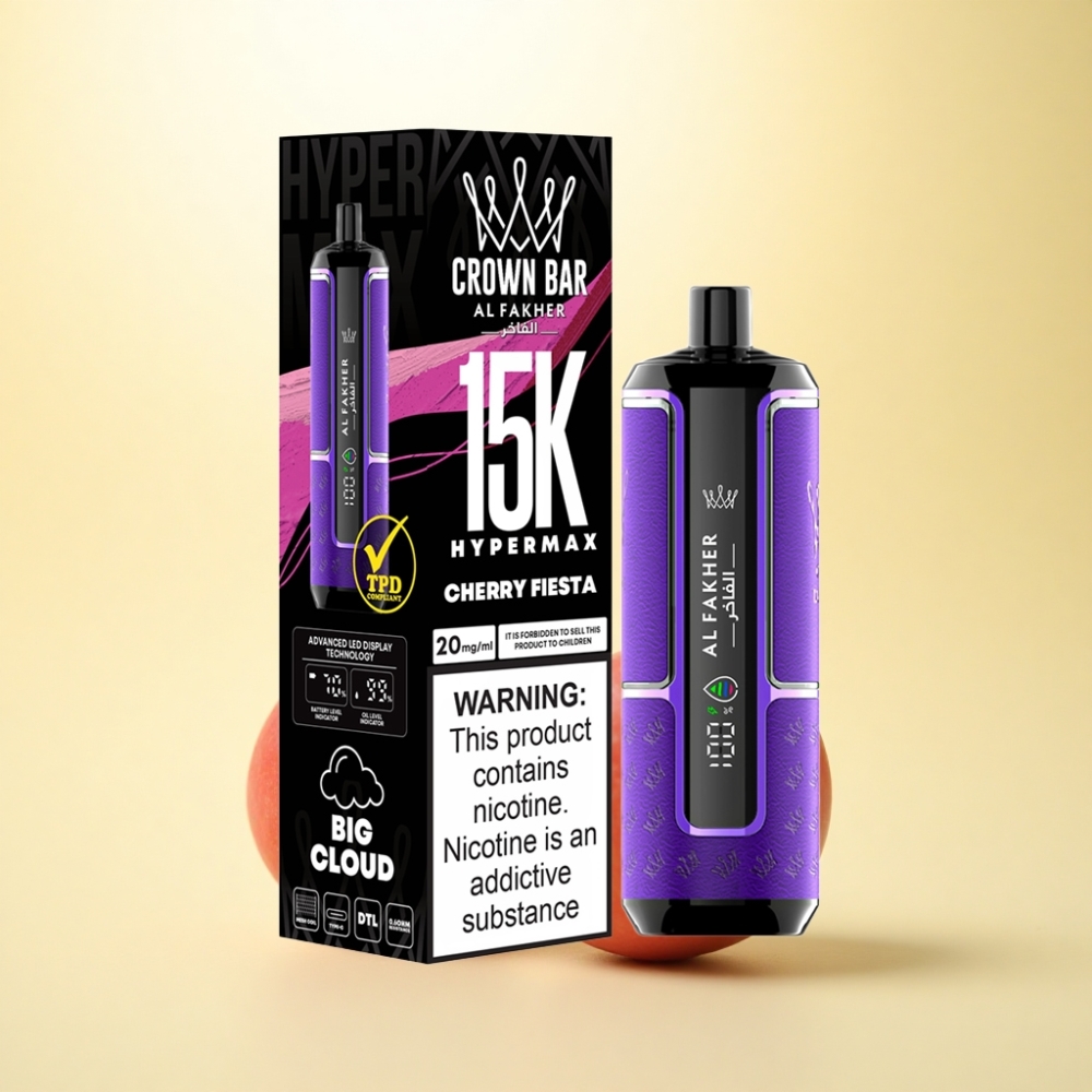 Al Fakher Crown Bar 15K Hypermax Kirschfest 22ml 600mAh