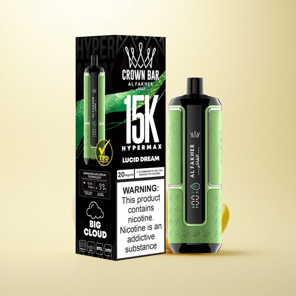 Al Fakher Crown Bar 15K Hypermax Luzider Traum 22ml 600mAh