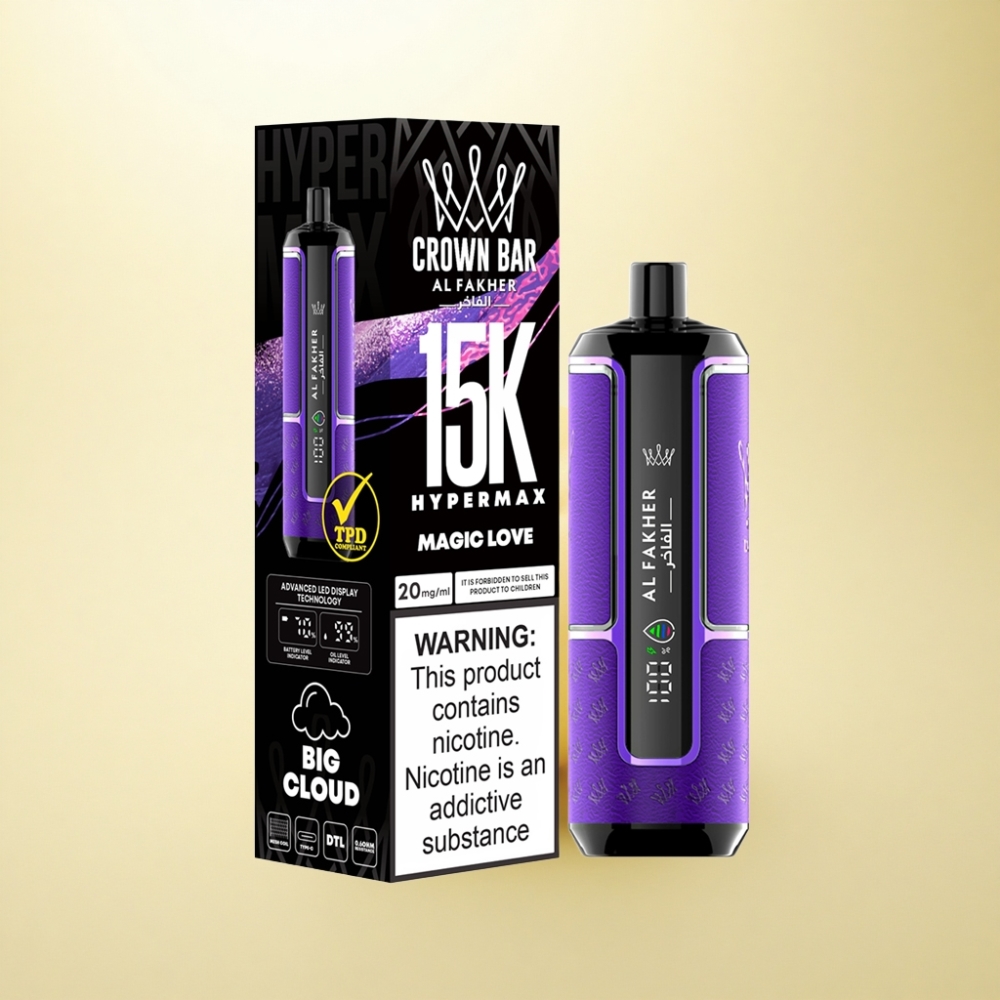 Al Fakher Crown Bar 15K Hypermax Magische Liebe 600mAh 6mg/ml