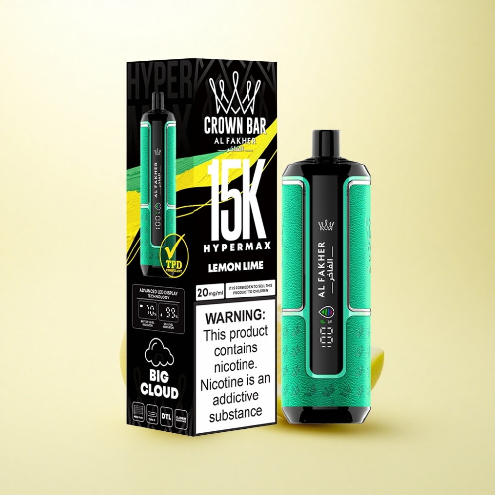 Al Fakher Crown Bar 15K Hypermax Zitronenlimette 22ml 600mAh