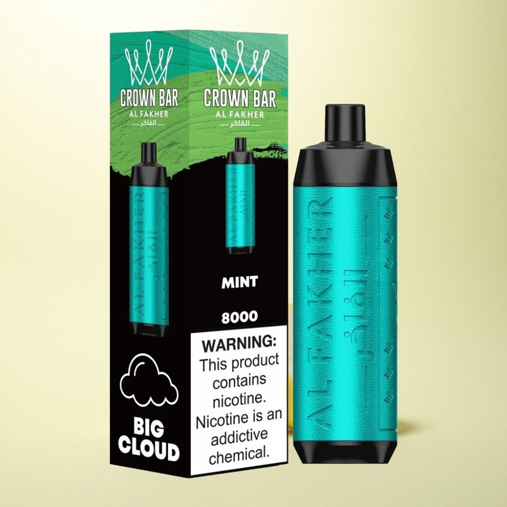 Al Fakher Crown Bar 8000 Crystal Al Fakher Krone Bar 600mAh 18ml Einweg-Vape