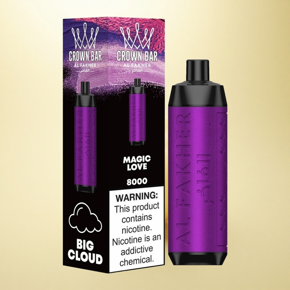 Al Fakher Crown Bar 8000 Crystal Magische Liebe 600mAh 5mg Nikotin