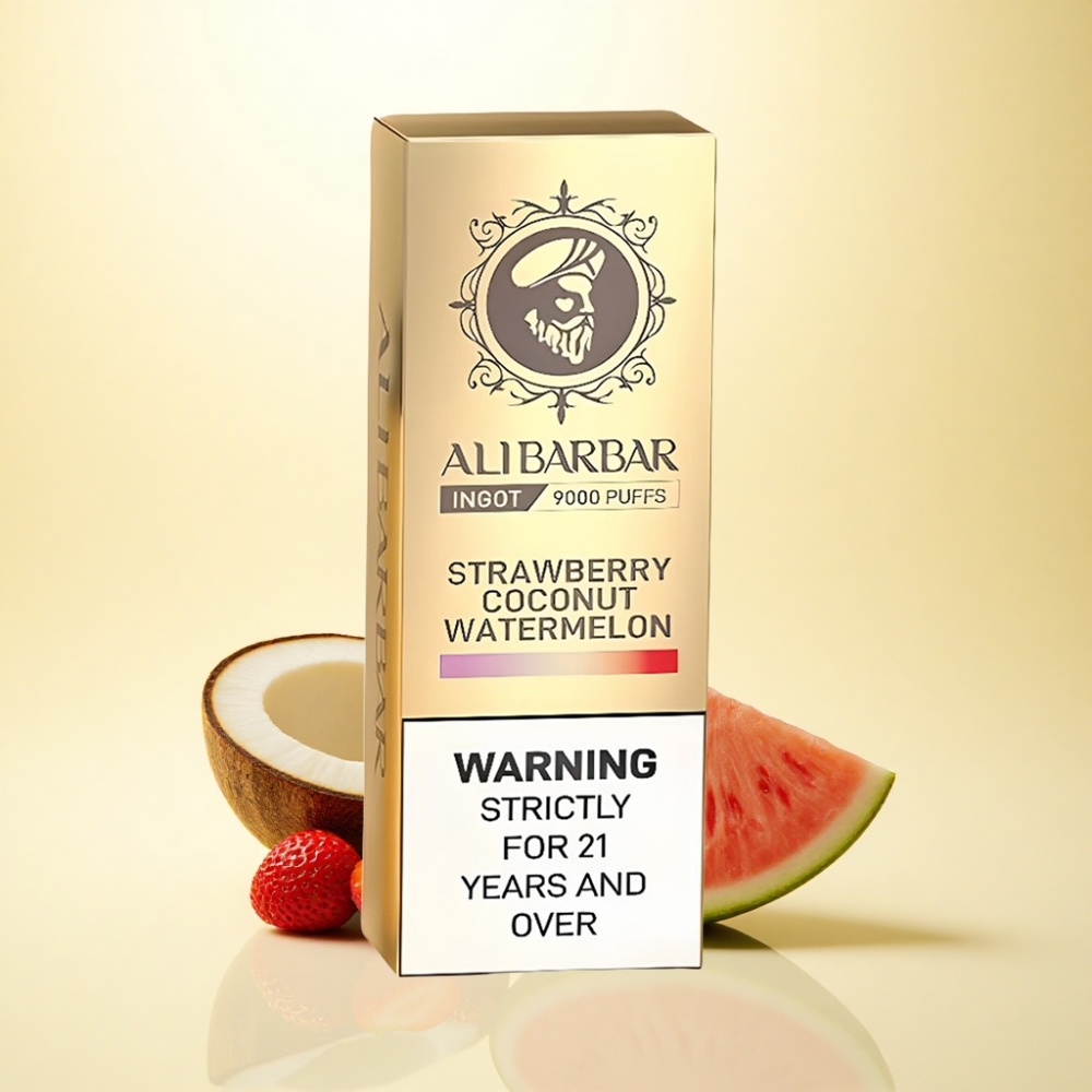 Alibarbar Ingot 9000 Puffs Erdbeer-Kokos-Wassermelone 22ml 2350mAh