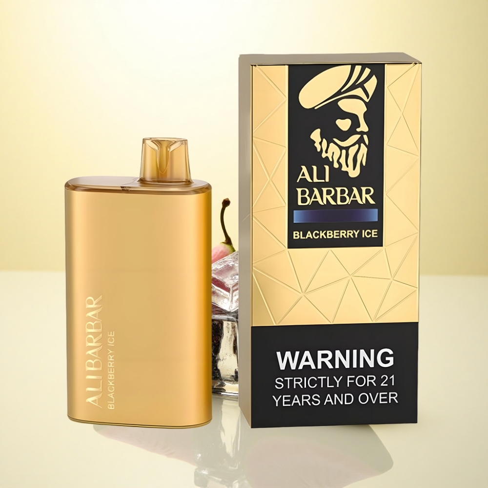 Alibarbar Rich 8000 Puffs Schwarze Himbeere Eis 2000 mAh 1.1 Ohm