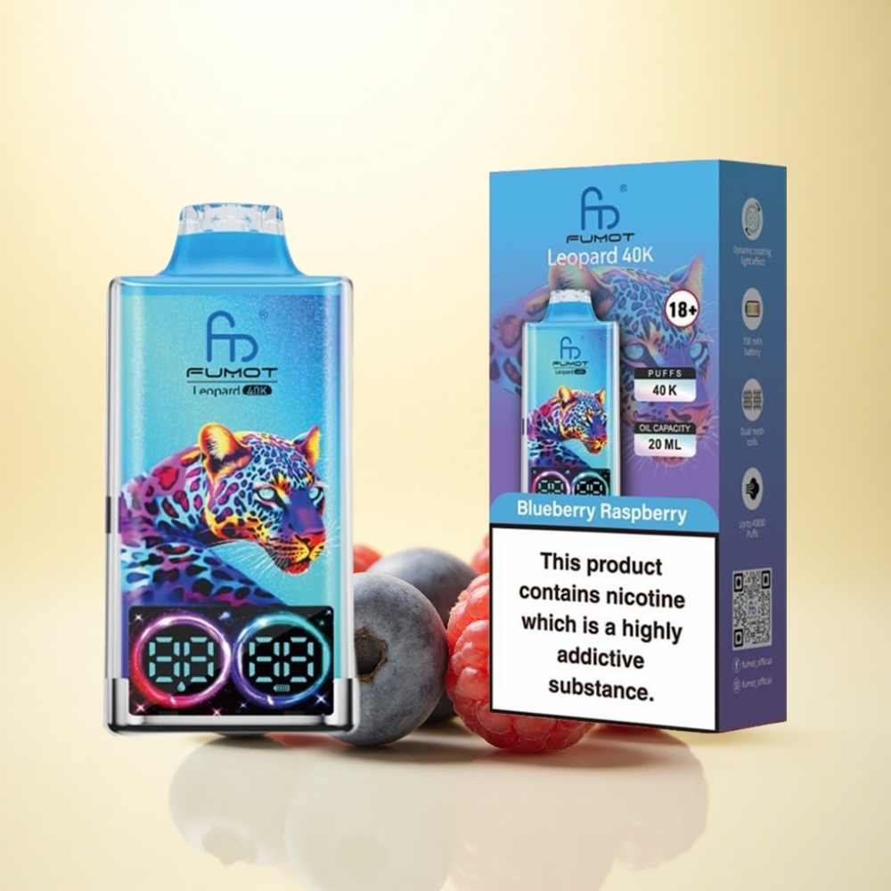 Fumot Leopard 40K Puffs Blaubeere Himbeere 5% Nikotin 700mAh