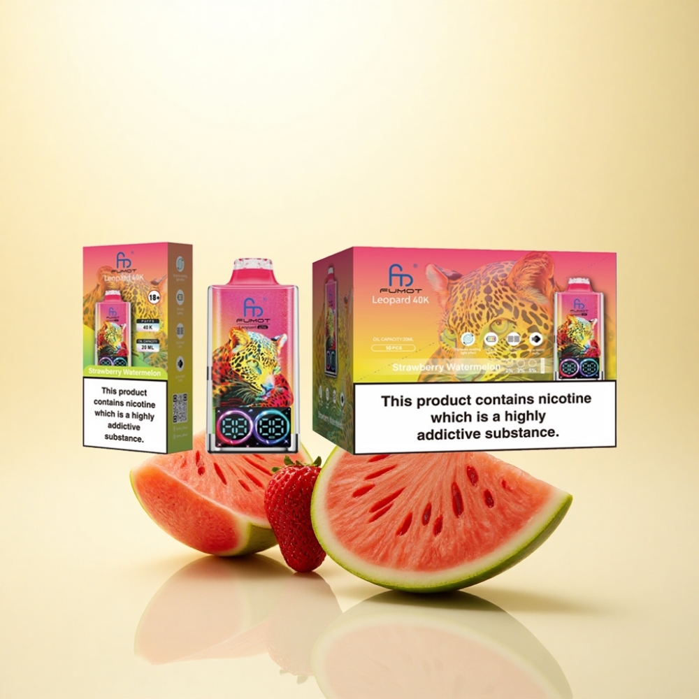 Fumot Leopard 40K Puffs Erdbeer-Wassermelone 5% Nikotin 700mAh
