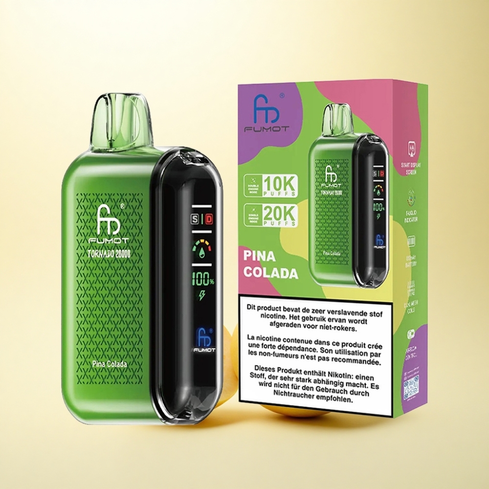 Fumot Tornado 20000 Puffs Ananas-Kokos Dual-Mesh 850mAh