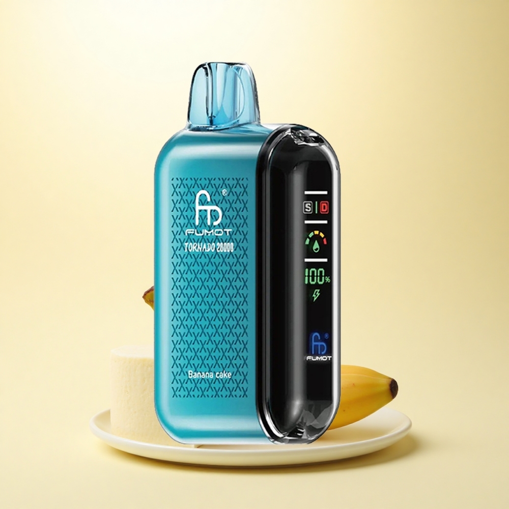 Fumot Tornado 20000 Puffs Banana-Kuchen Dual-Mesh 850mAh