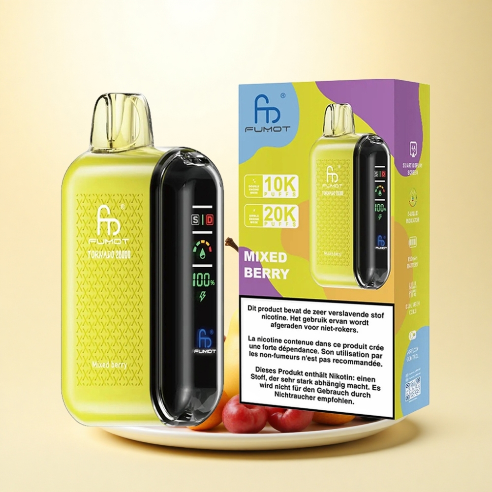 Fumot Tornado 20000 Puffs Beerenmischung Dual Mesh 850mAh