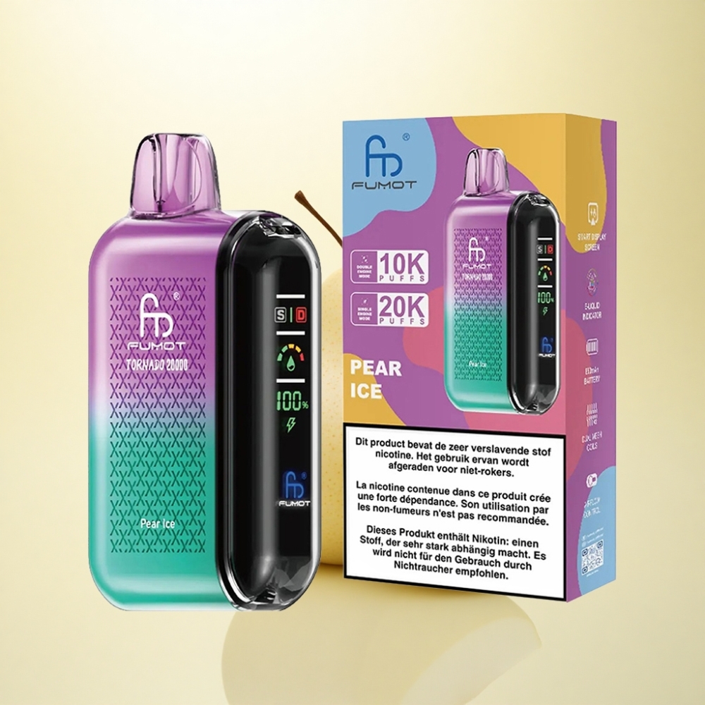 Fumot Tornado 20000 Puffs Birne Eis Dual Mesh 850mAh