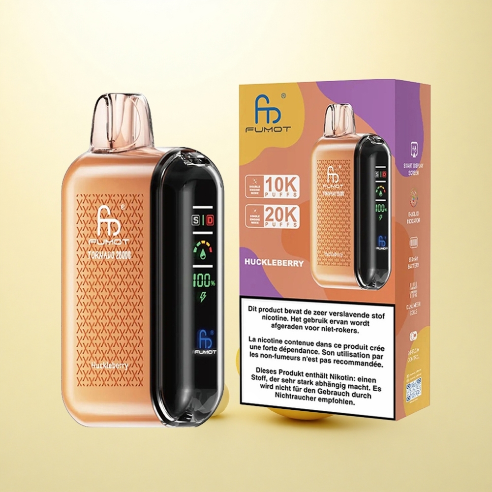 Fumot Tornado 20000 Puffs Himbeere Dual Mesh Coil 850mAh