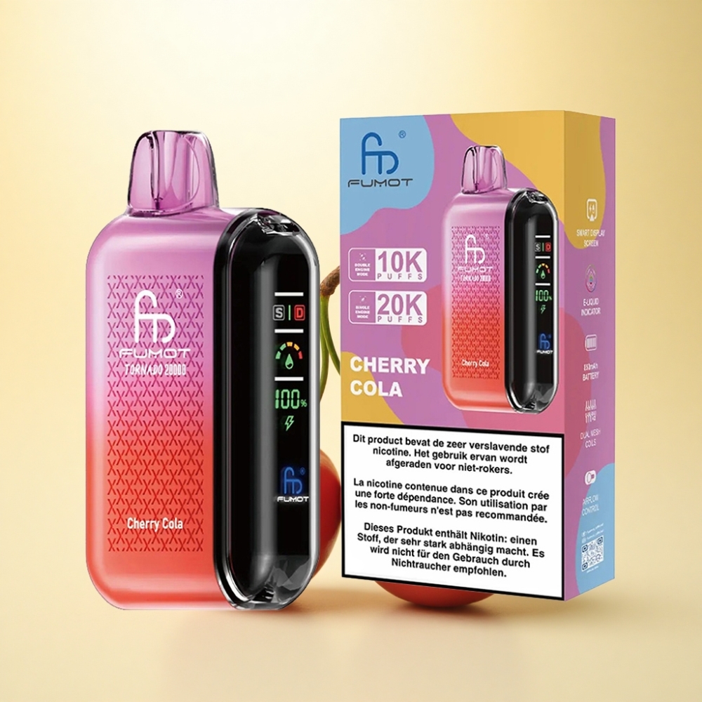Fumot Tornado 20000 Puffs Kirsch Cola Dual Mesh 850mAh