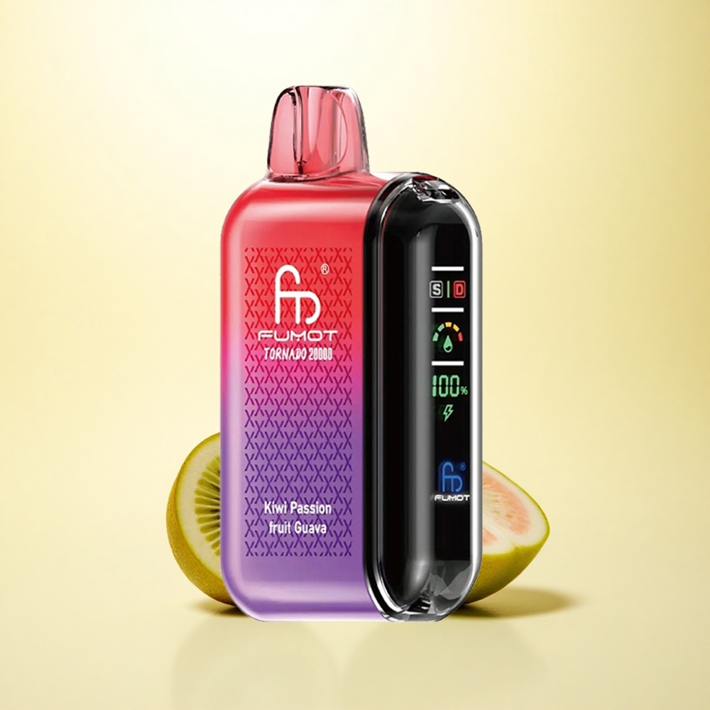 Fumot Tornado 20000 Puffs Kiwi-Maracuja-Guave Dual-Mesh-Coil 850mAh