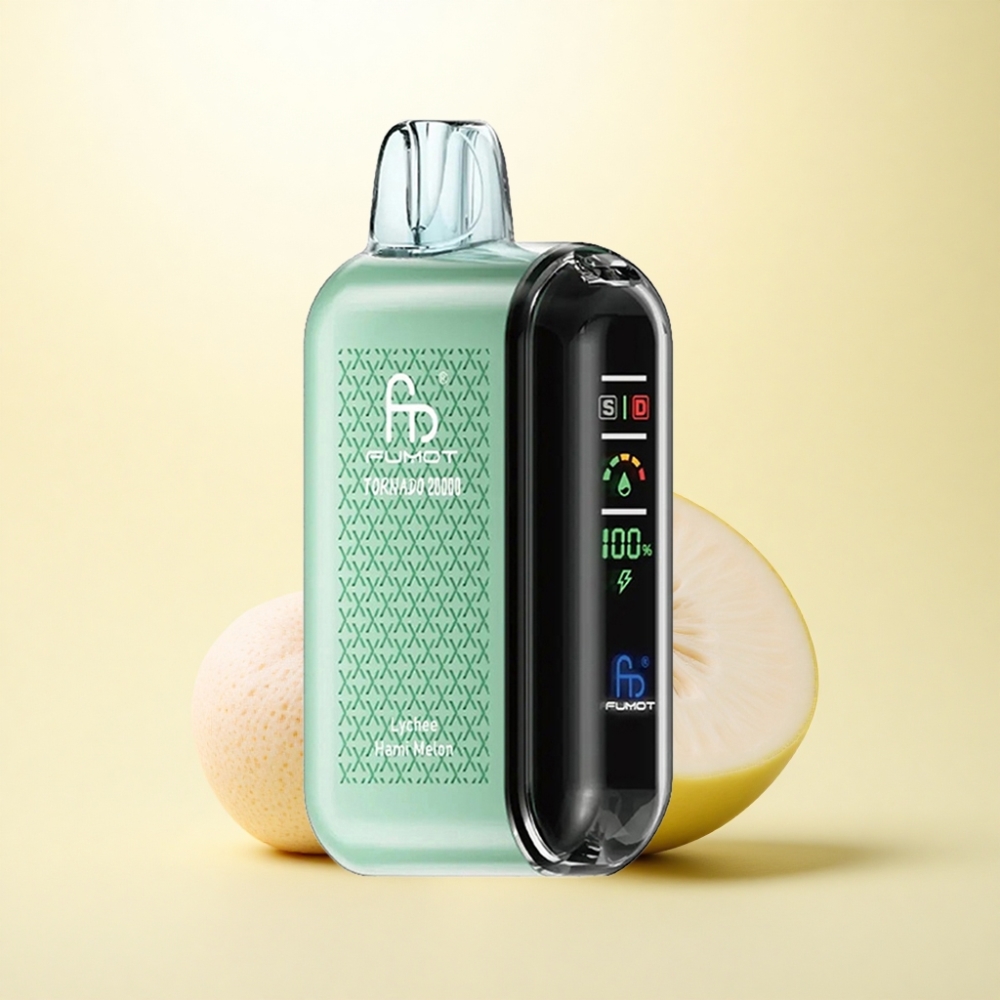 Fumot Tornado 20000 Puffs Litschi-Honigmelone Dual-Mesh-Coil 850mAh