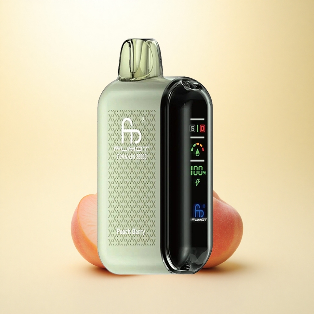 Fumot Tornado 20000 Puffs Pfirsichbeere Dual Mesh 850mAh