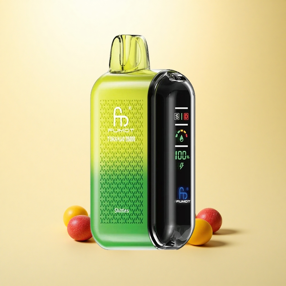 Fumot Tornado 20000 Puffs Skittles Dual Mesh Coil mit 850mAh Akku