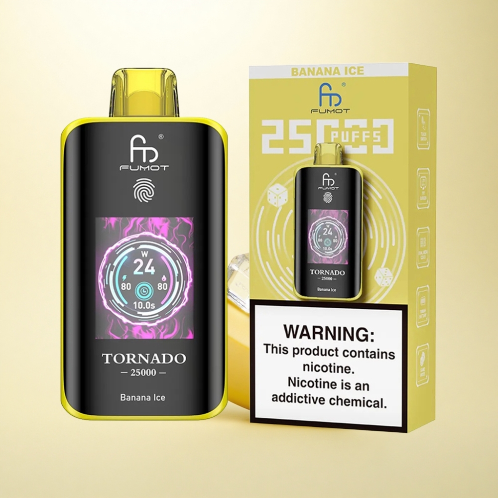 Fumot Tornado 25000 Puffs Banane Eis 700mAh 5% Nikotin
