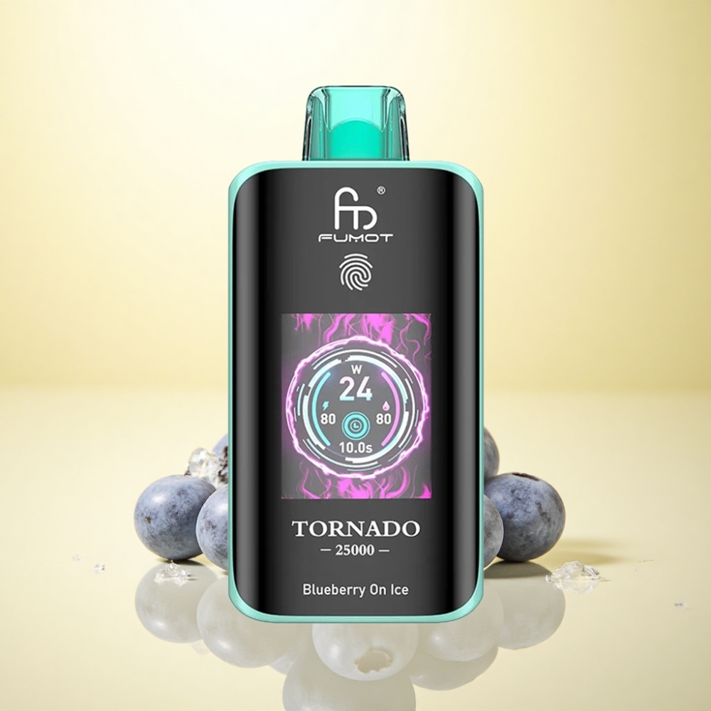 Fumot Tornado 25000 Puffs Blaubeere Auf Eis mit 700mAh und 20ml