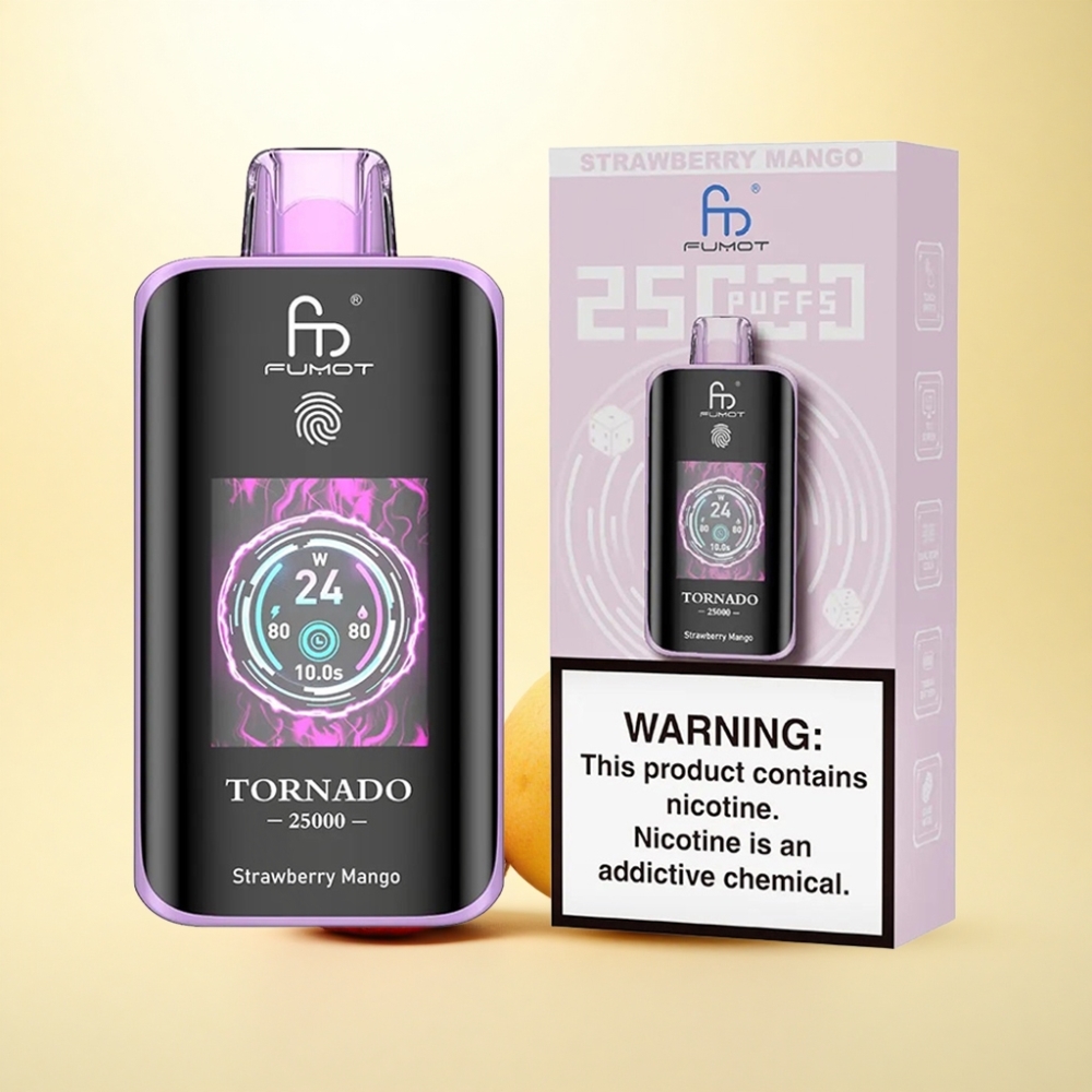 Fumot Tornado 25000 Puffs Erdbeer-Mango 20ml 700mAh