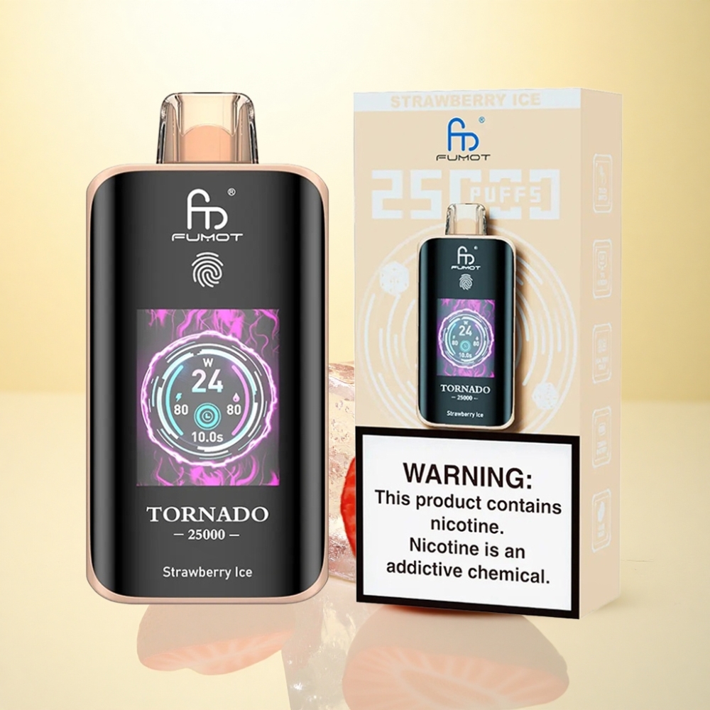 Fumot Tornado 25000 Puffs Erdbeereis mit 700mAh und 20ml