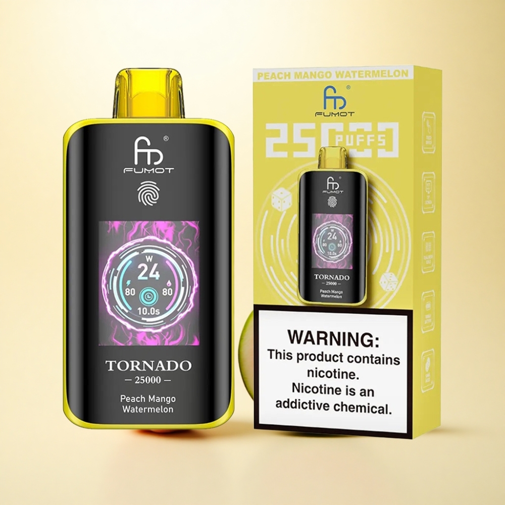 Fumot Tornado 25000 Puffs Pfirsich-Mango-Wassermelone 700mAh 20ml