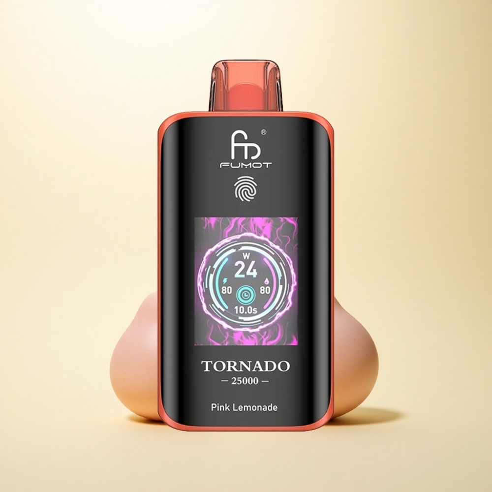 Fumot Tornado 25000 Puffs Rosa Limonade HD Bildschirm 700mAh
