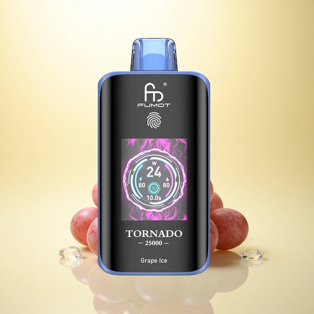 Fumot Tornado 25000 Puffs Trauben Eis mit 700mAh und 5% Nikotin