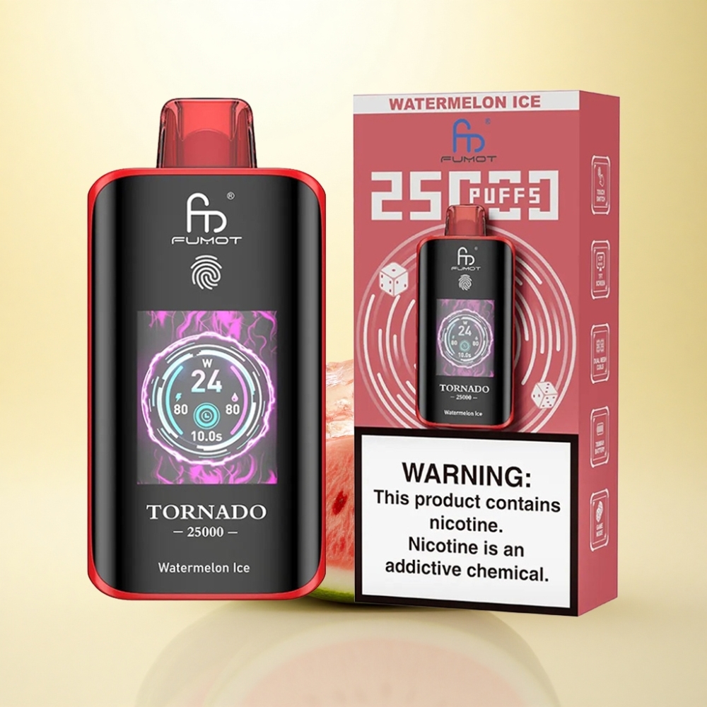 Fumot Tornado 25000 Puffs Wassermelone-Eis HD 700mAh