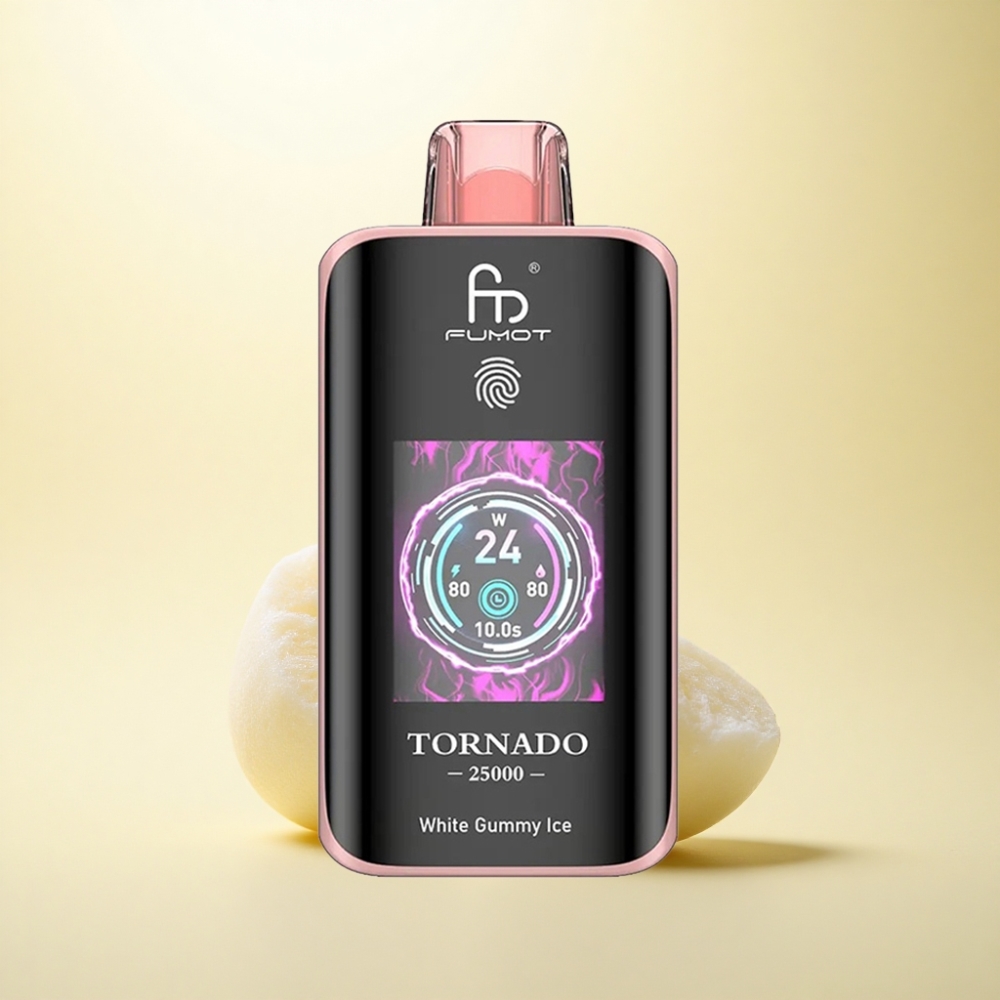 Fumot Tornado 25000 Puffs Weißer Gummieis 700mAh 20ml