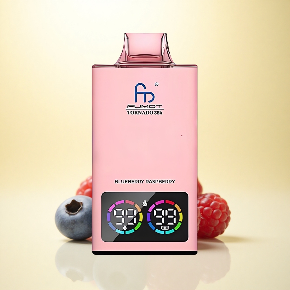 Fumot Tornado 35000 Puffs Blaubeere Himbeere Dual Mesh 700 mAh