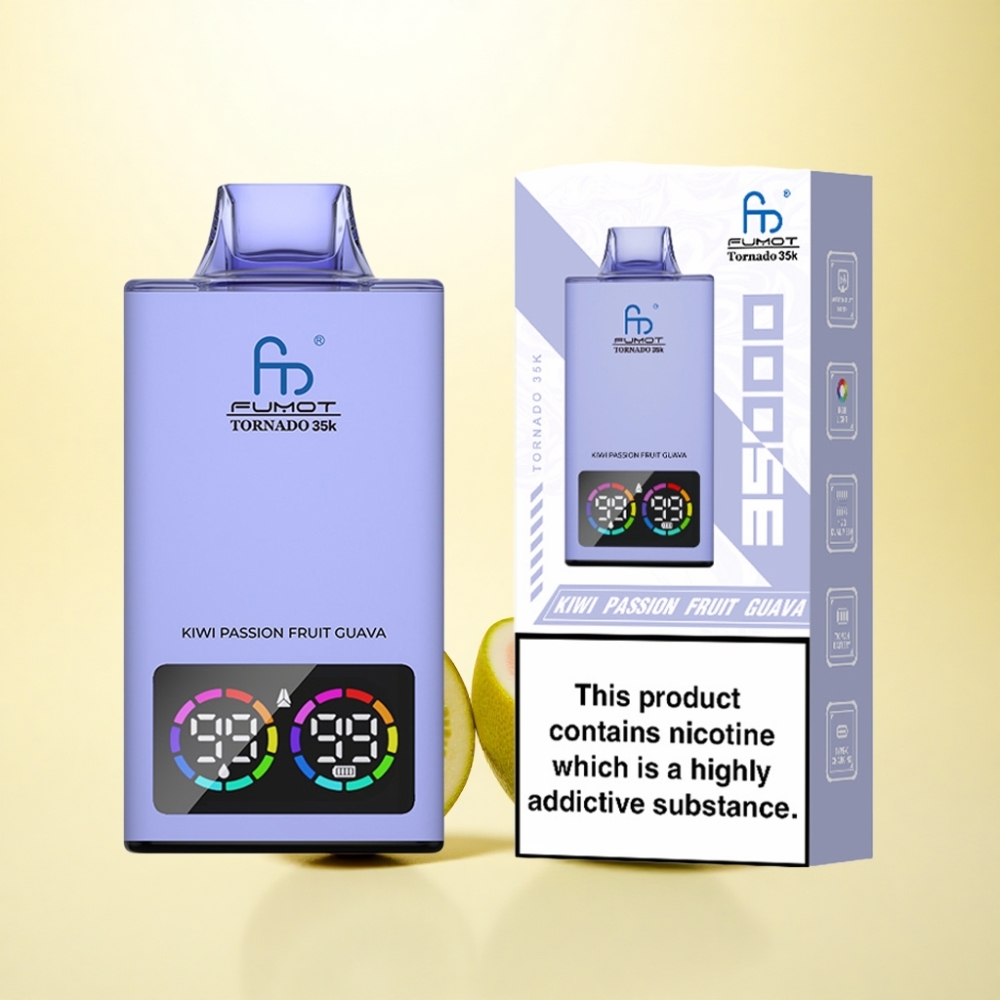 Fumot Tornado 35000 Puffs Kiwi-Maracuja-Guava Dual-Mesh 700mAh