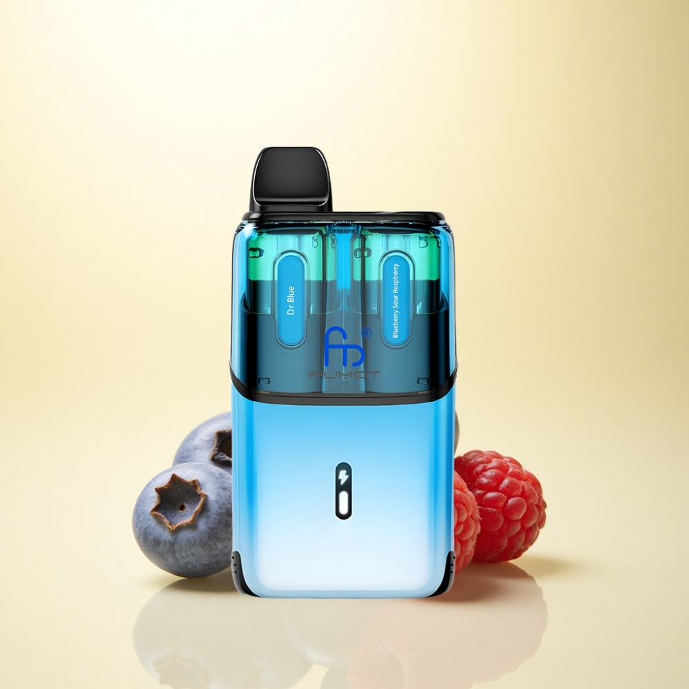 Fumot Ultra T32000 Puffs Dr. Blau - Blaubeere Saure Himbeere mit 800mAh und 20mg Nikotin