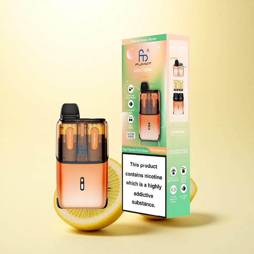 Fumot Ultra T32000 Puffs Kiwi Maracuja Guava - Ananas Eis mit 800mAh und 20mg Nikotin