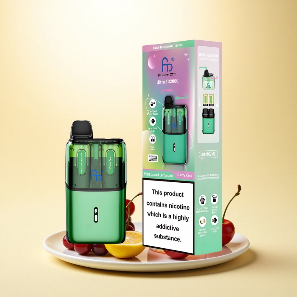 Fumot Ultra T32000 Puffs Schwarze Johannisbeere Limonade - Kirsch Cola mit 800mAh und 20mg Nikotin