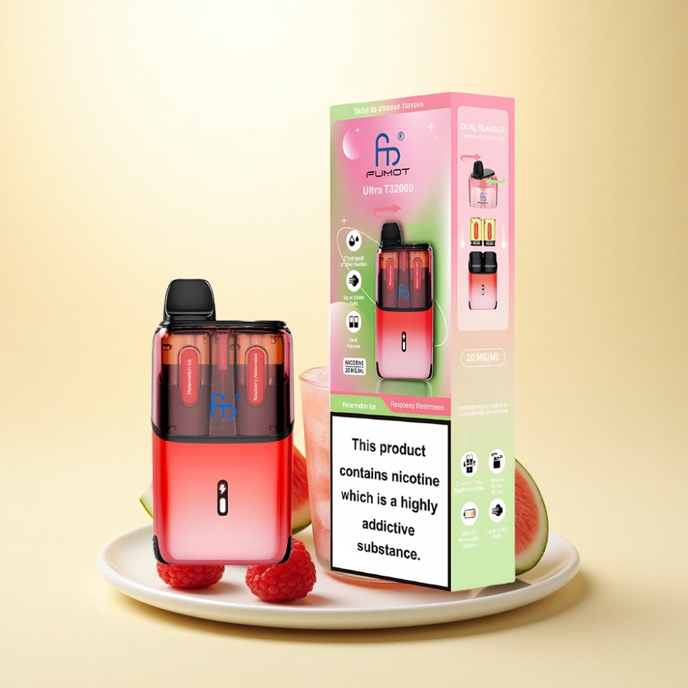Fumot Ultra T32000 Puffs Wassermelone-Eis - Himbeer-Wassermelone mit 20mg Nikotin und 800mAh