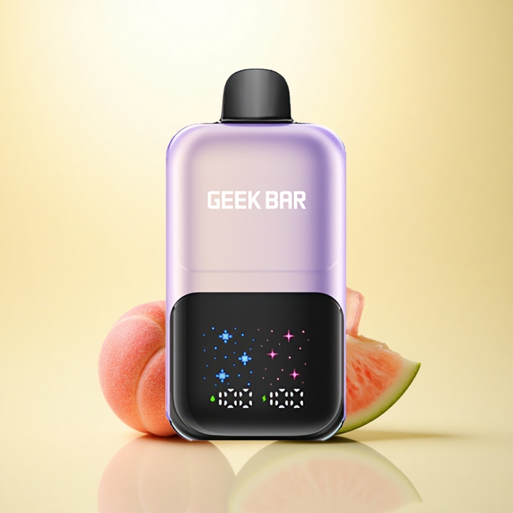 GEEK BAR 2GO 20ml 50000 Puffs Pfirsich-Mango-Wassermelone-Eis mit einstellbaren Aromen und 5% Nikotin