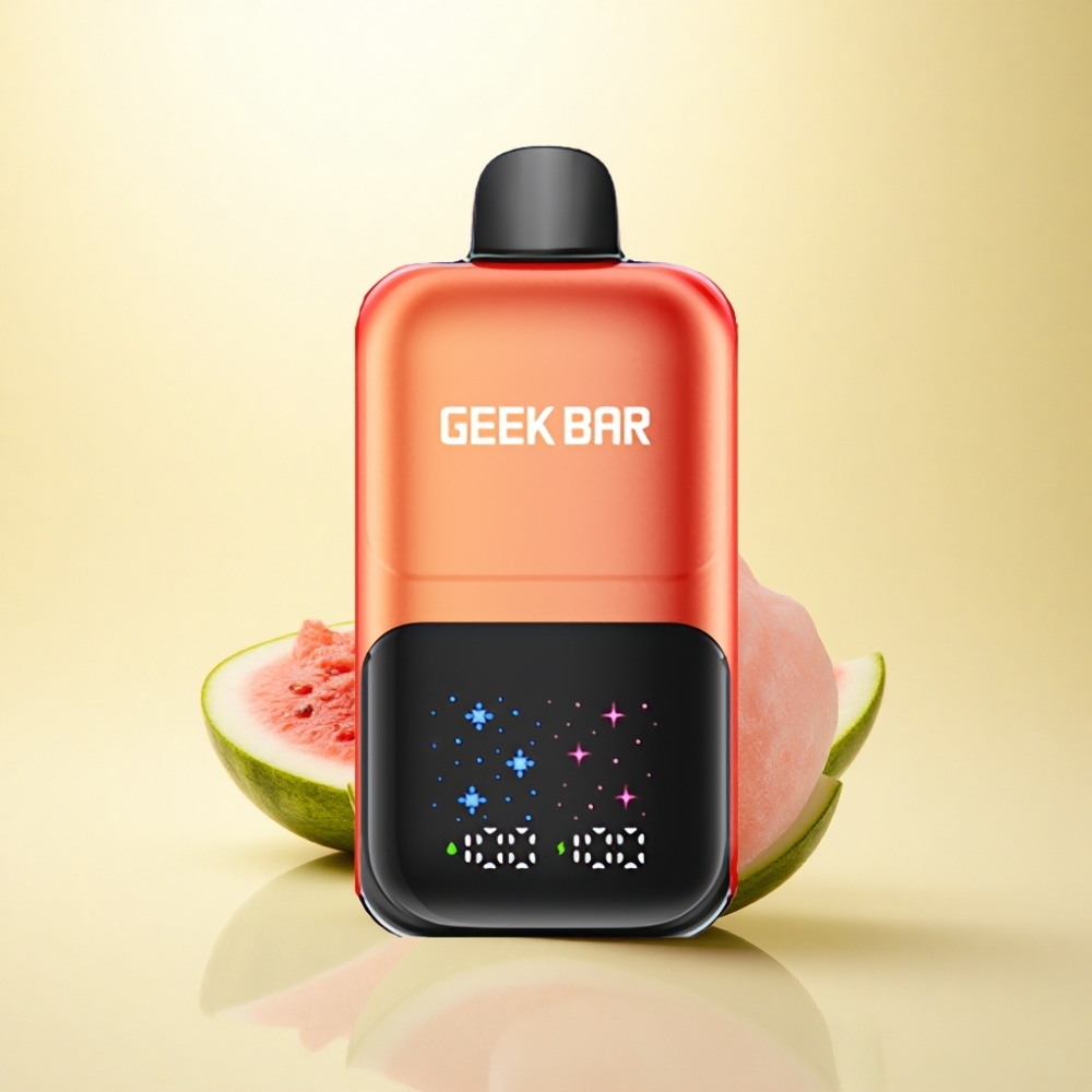 GEEK BAR 2GO 20ml 50000 Puffs Wassermelonen-Kaugummi-Eis mit interaktivem Großbildschirm und 5% Nikotin