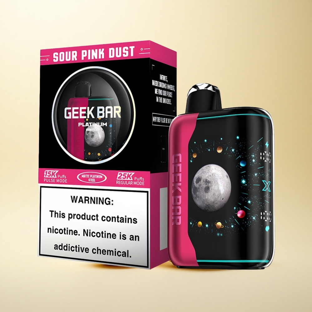 GEEK BAR Platinum Edition 25000 Puffs Sauer Rosa Staub 20mL 2% Nikotin
