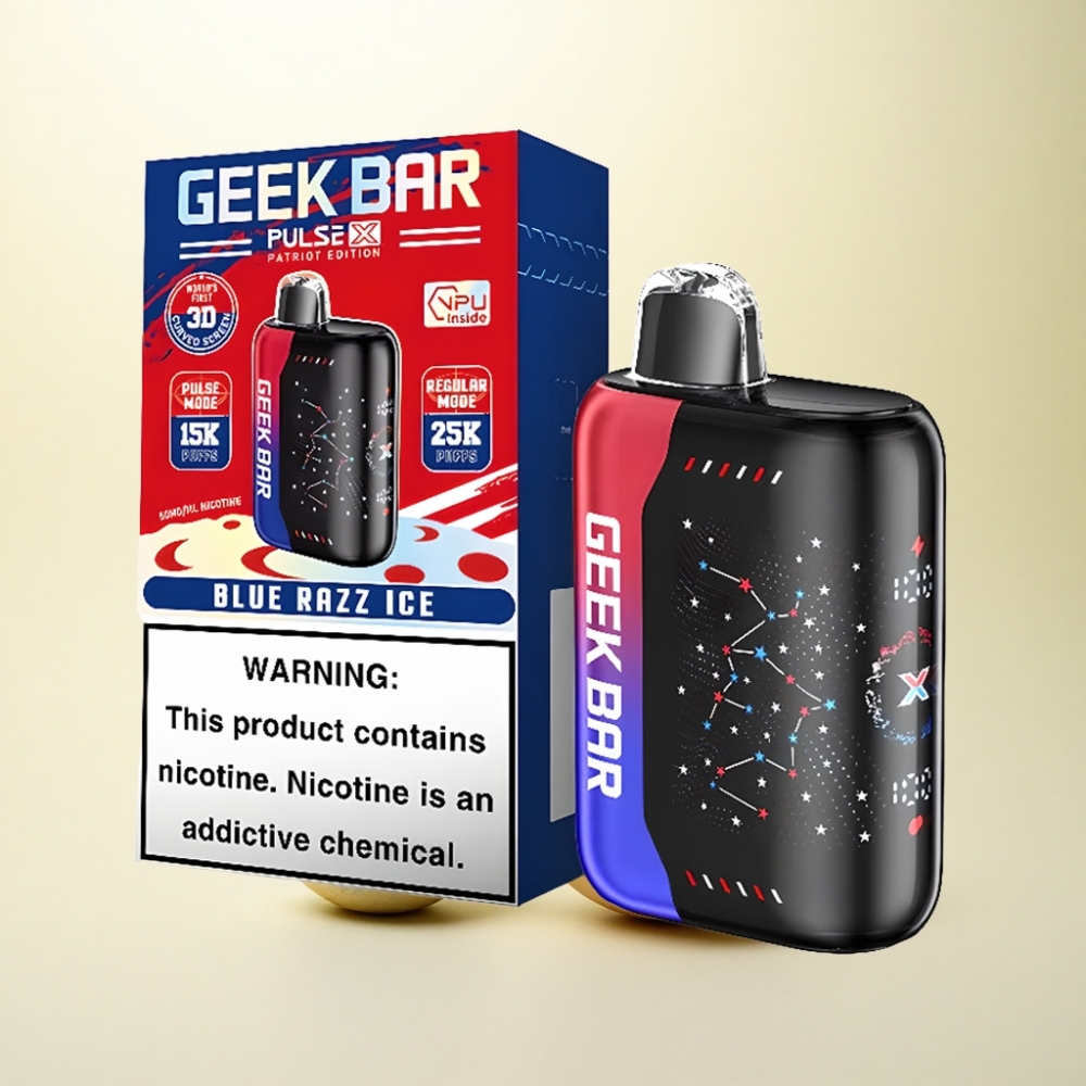 GEEK BAR Pulse X 25000 Puffs Patriot Edition 18mL Dual Mesh Coil
