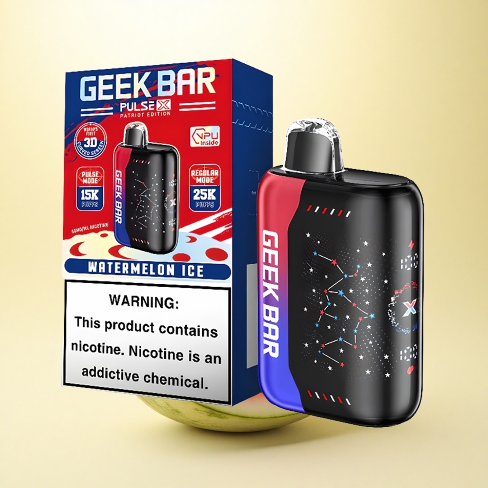 GEEK BAR Pulse X 25000 Puffs Patriot Edition 18mL Dual Mesh Coil