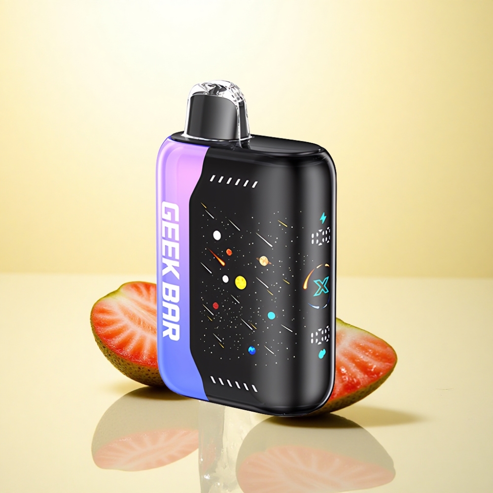 GEEK BAR Pulse X 42K Puffs Meteor Edition Erdbeer-Kiwi-Eis Dual Mesh Coil 820mAh