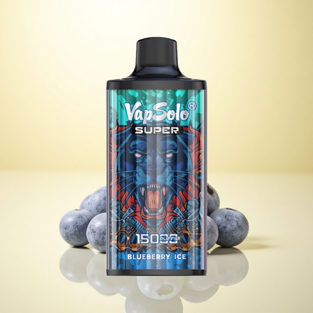 Vapsolo Super 15000 Puffs Blaubeer-Eis 40ml 850mAh