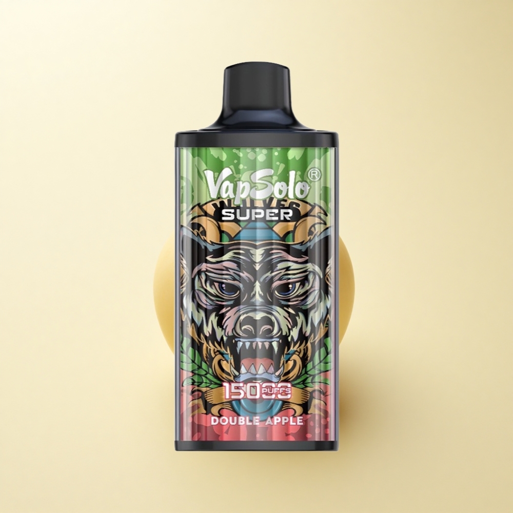 Vapsolo Super 15000 Puffs Doppelapfel 40ml 850mAh Typ-C