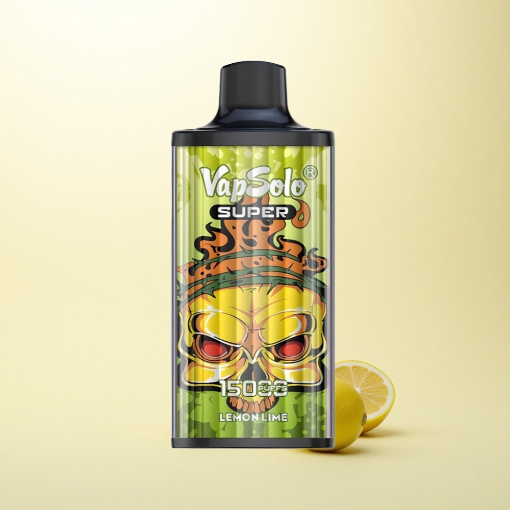 Vapsolo Super 15000 Puffs Lima Limon 40ml Nikotin 850mAh