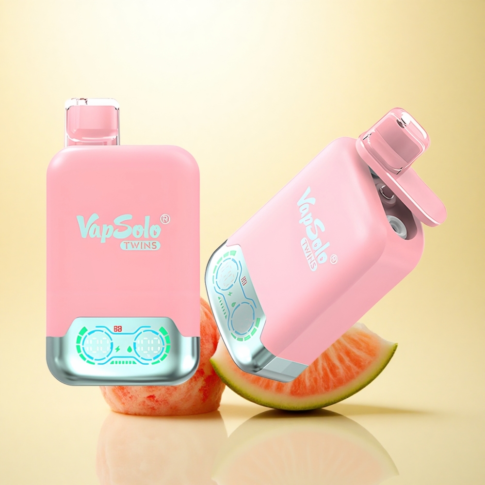 Vapsolo Twins 20000 Puffs Erdbeereis & Mangopfel-Wassermelone 40ml 20mg/ml Nikotin Typ-C