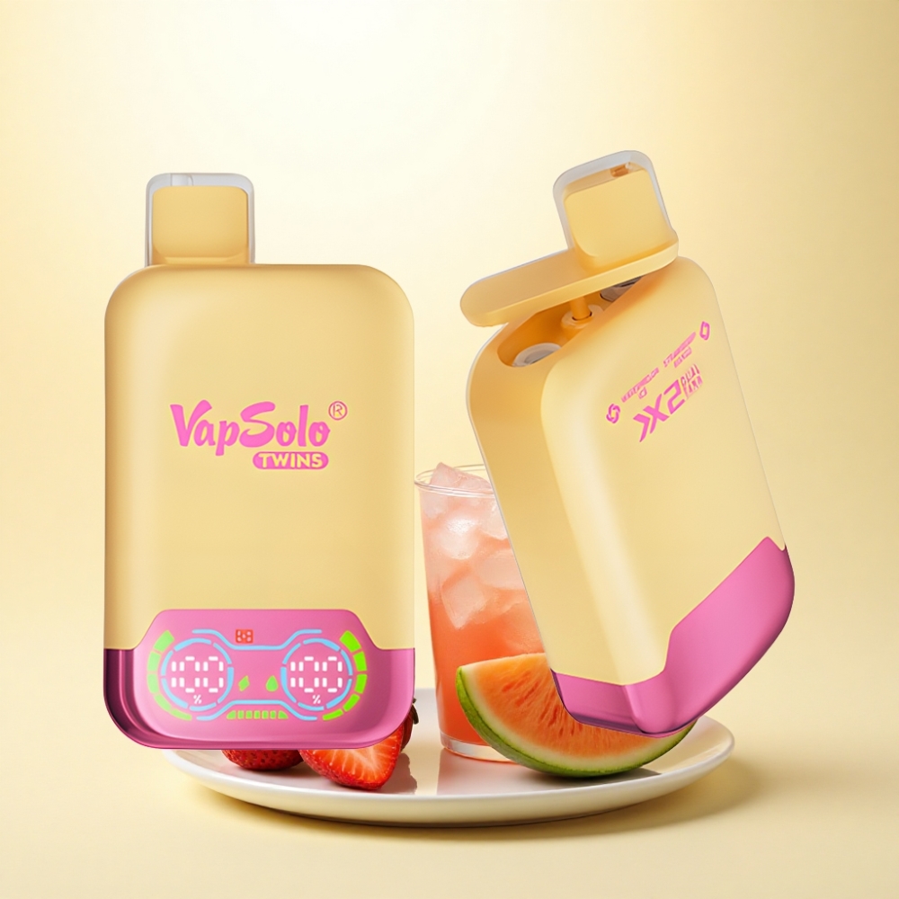 Vapsolo Twins 20000 Puffs Wassermelone-Eis & Erdbeer-Mango 40ml Typ-C 20mg Nikotin