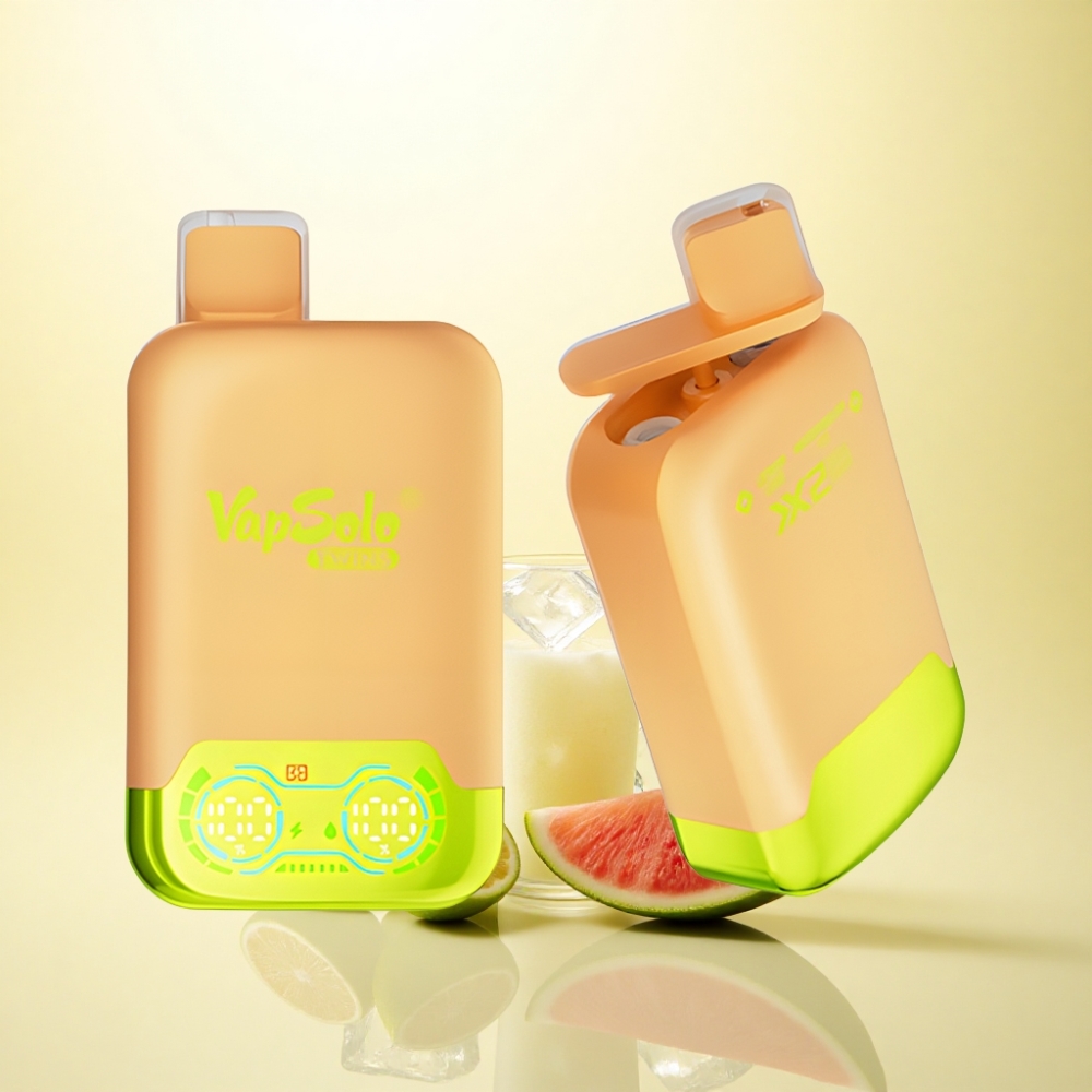 Vapsolo Twins 20000 Puffs Zitronenlimette & Wassermelonen-Eis mit 40 ml E-Liquid und 20mg/ml Nikotin