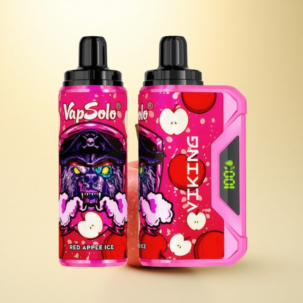 VapSolo VIKING 12000 Puffs Roter Apfel Eis 22ml 20mg Nikotin Typ-C